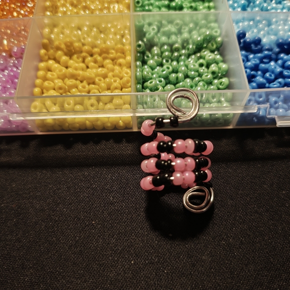 Dreadlock Jewelry Handmade Multicolor Beaded Hair Sticks Loc Charms Hair Coils - Picture 3 of 8